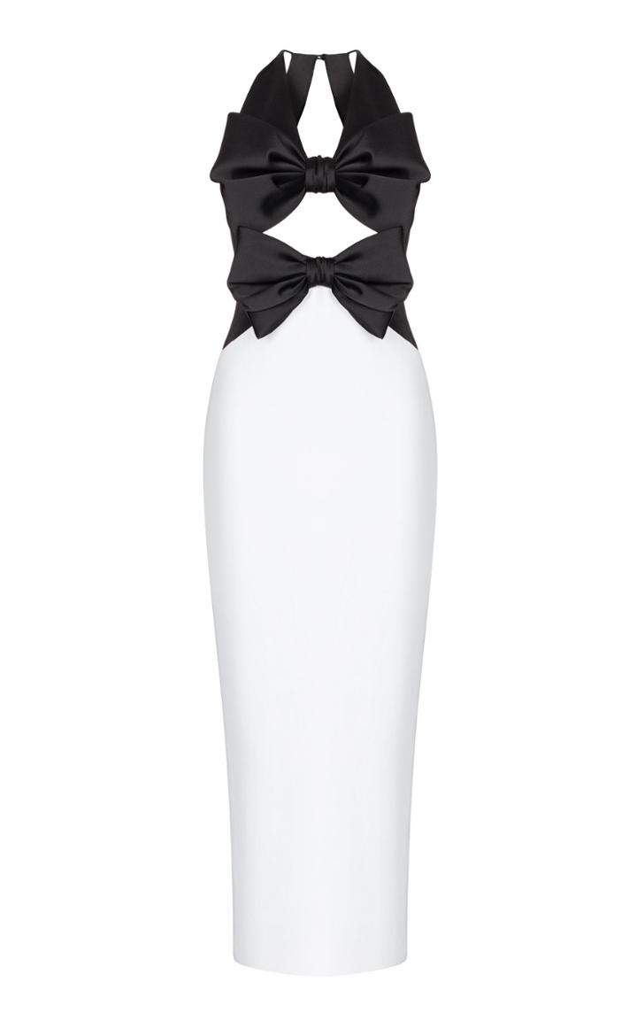 Moda Operandi Rasario Bow-embellished Cutout Crepe Maxi Dress