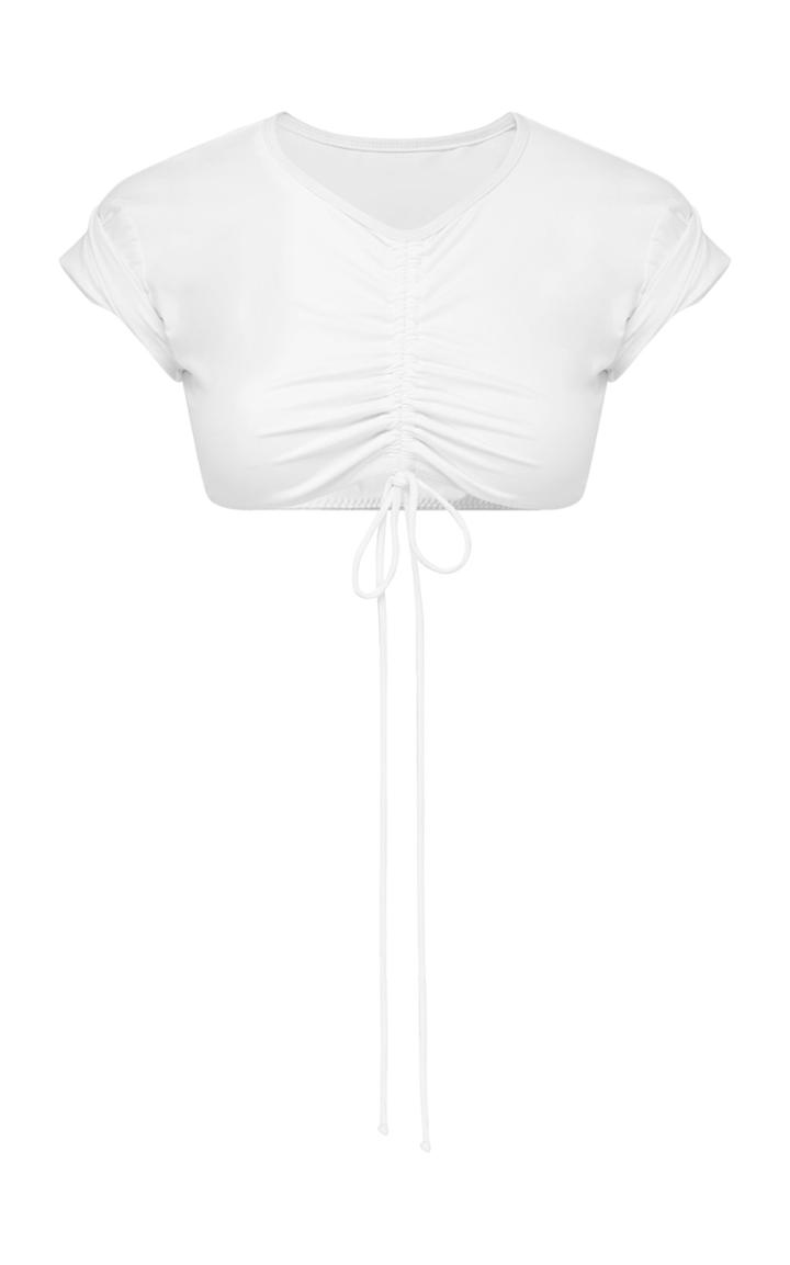 Moda Operandi Christopher Esber Ruched Crop Sun Tee
