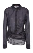 Hensely Wrap Button Up Top