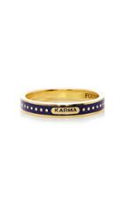 Foundrae Karma 18k Gold And Enamel Ring
