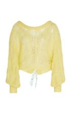 Moda Operandi Loveshackfancy Eugenia Tie Back Sweater Size: 00
