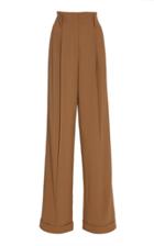 Michael Kors Collection Wool Serge High Waisted Pleated Pant