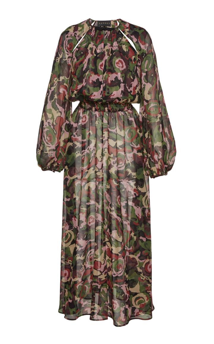 Dundas Silk Printed Midi Dress