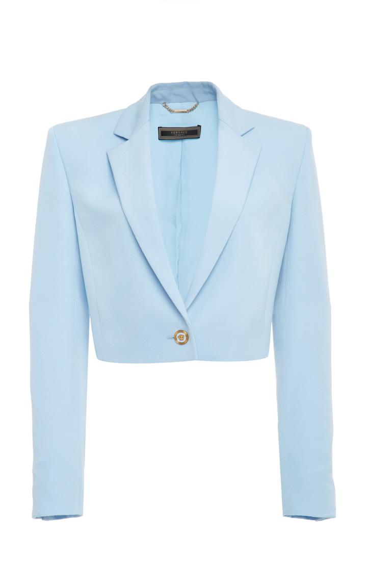 Versace Cropped Silk Jacket