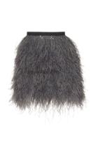 Andrew Gn Feathered Skirt