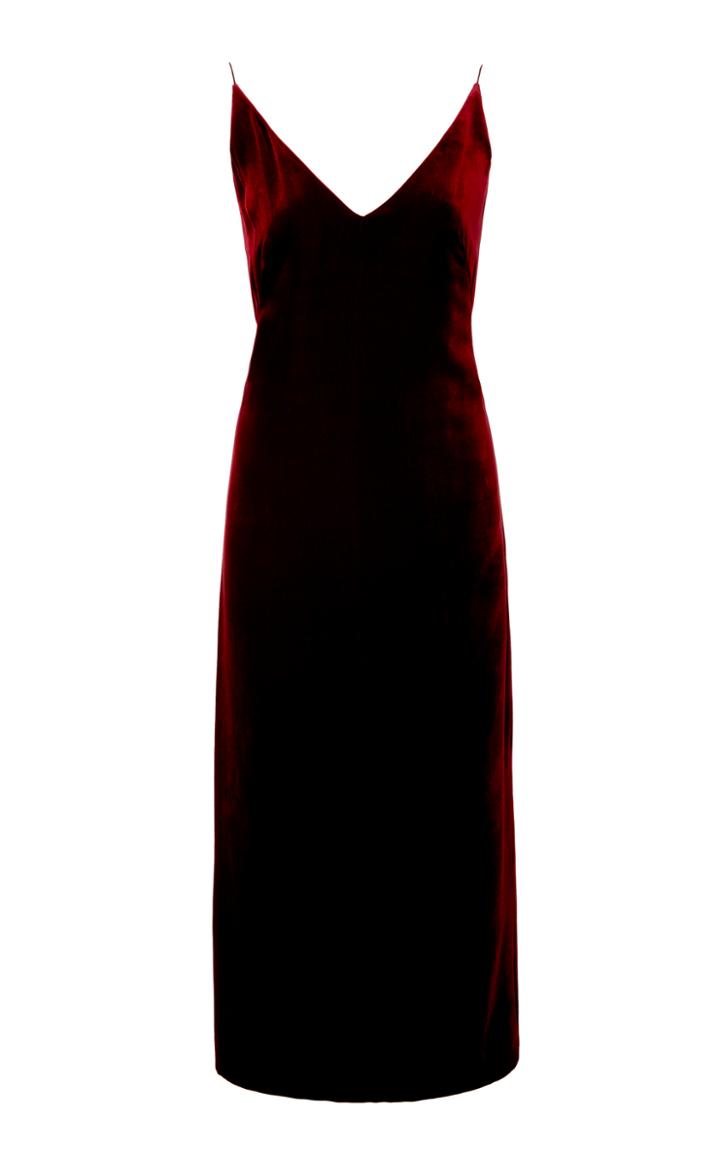Oscar De La Renta Satin-crepe Midi Dress