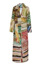 Rosie Assoulin Multicolor Scarf-accented Twill Dress