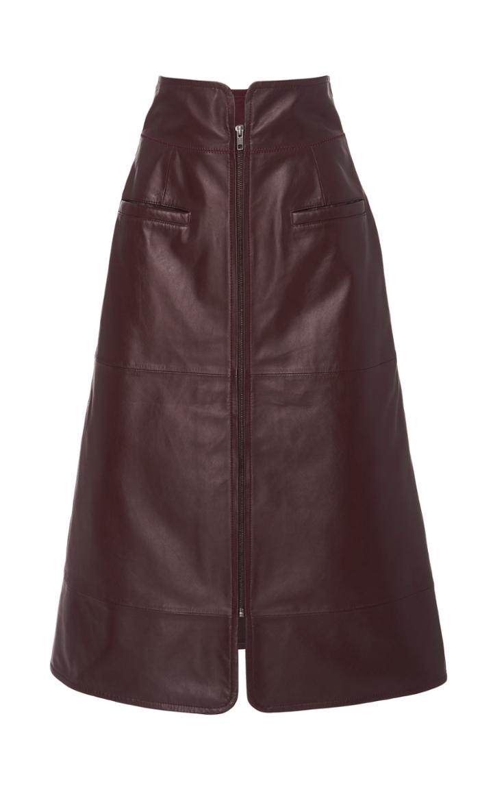 Sea Leather High Rise Pencil Skirt