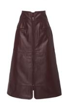 Sea Leather High Rise Pencil Skirt