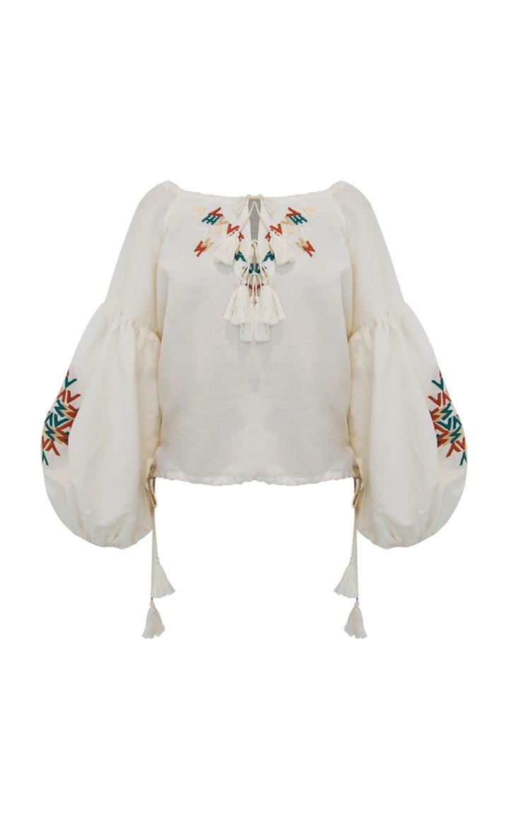 Mochi Felicia Embroidered Top