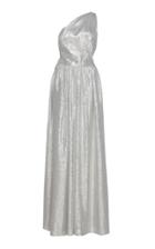 Martin Grant One-shoulder Silk-blend Lame Jumpsuit