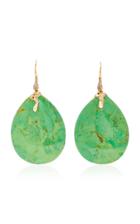 Lucifer Vir Honestus Green Turquoise And Diamond Earrings