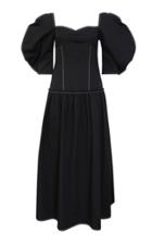 Moda Operandi Rejina Pyo Louisa Puff-sleeve Organic Cotton Midi Dress