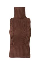 Moda Operandi Alejandra Alonso Rojas Sleeveless Cable-knit Turtleneck Top