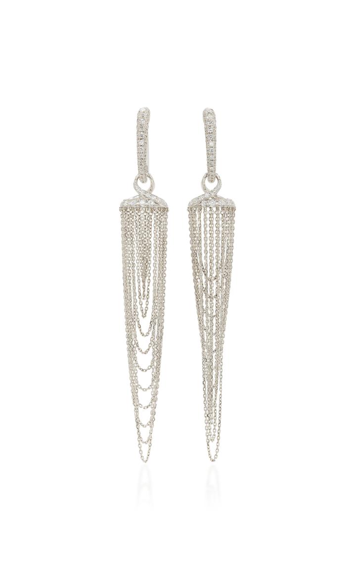 Qayten Happy Hours Coll White Gold Earrings