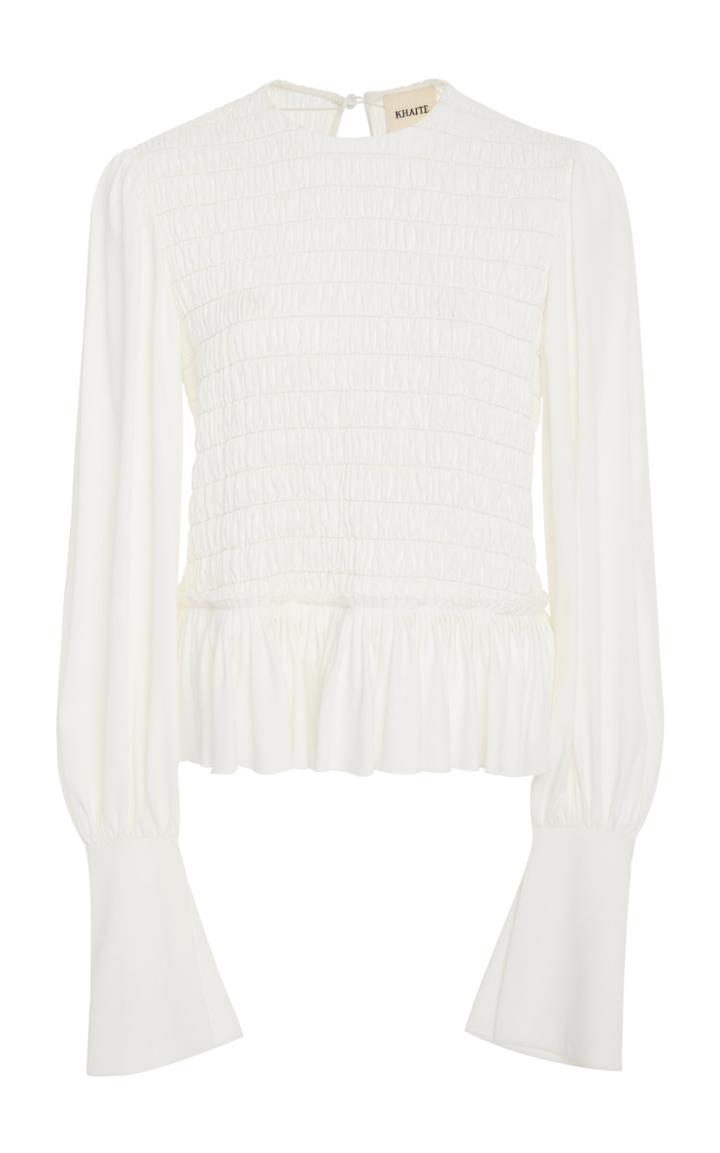 Khaite Annette Peplum Top