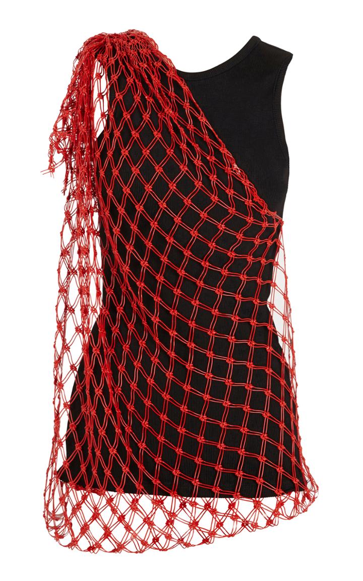Christopher Esber Custom Mesh Overlay Top