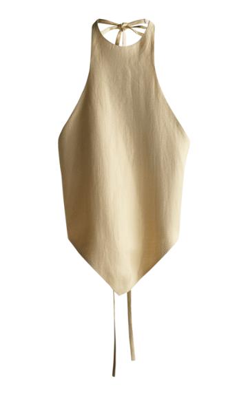 Moda Operandi Gia Studios Halterneck Cropped Blouse