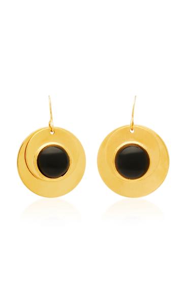 Loulou De La Falaise 24k Gold-plated Crystal Earrings