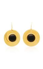 Loulou De La Falaise 24k Gold-plated Crystal Earrings