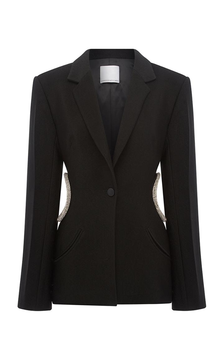 Christopher Esber Crystal Loophole Tie Blazer