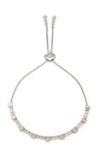 Sara Weinstock Isadora Bezel & Bead White Gold White Diamond Bolo Bracelet