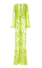 Moda Operandi Alitte Sequin Silk Embroidered Gown Size: 0