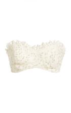 Alexis Romy Embellished Cotton-blend Bandeau Top