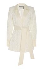 Alexis Ashling Floral Jacquard Blazer-style Romper Size: L