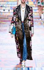 Moda Operandi Dolce & Gabbana Belted Double-breasted Jacquard Coat
