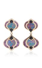 Marina B Pollia 18k Yellow Gold Muti-stone Earrings