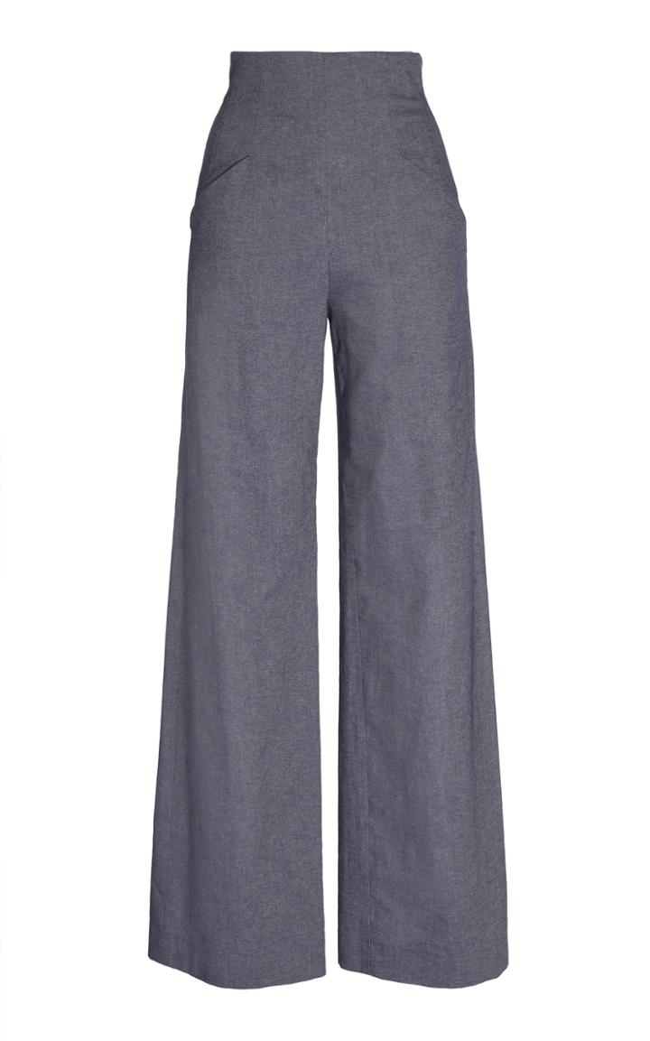 Pascal Millet High Waist Chambray Trouser