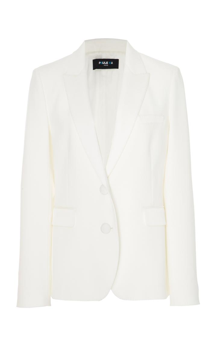 Paule Ka Satin Backed Crepe Blazer