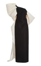Carolina Herrera Bow-embellished Silk-faille Gown