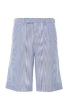 Prada Cotton Pleat Shorts