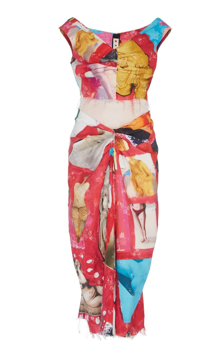 Marni Printed Woven Dress