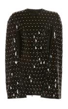 Moda Operandi David Koma Cape-effect Embroidered Satin Dress Size: 6