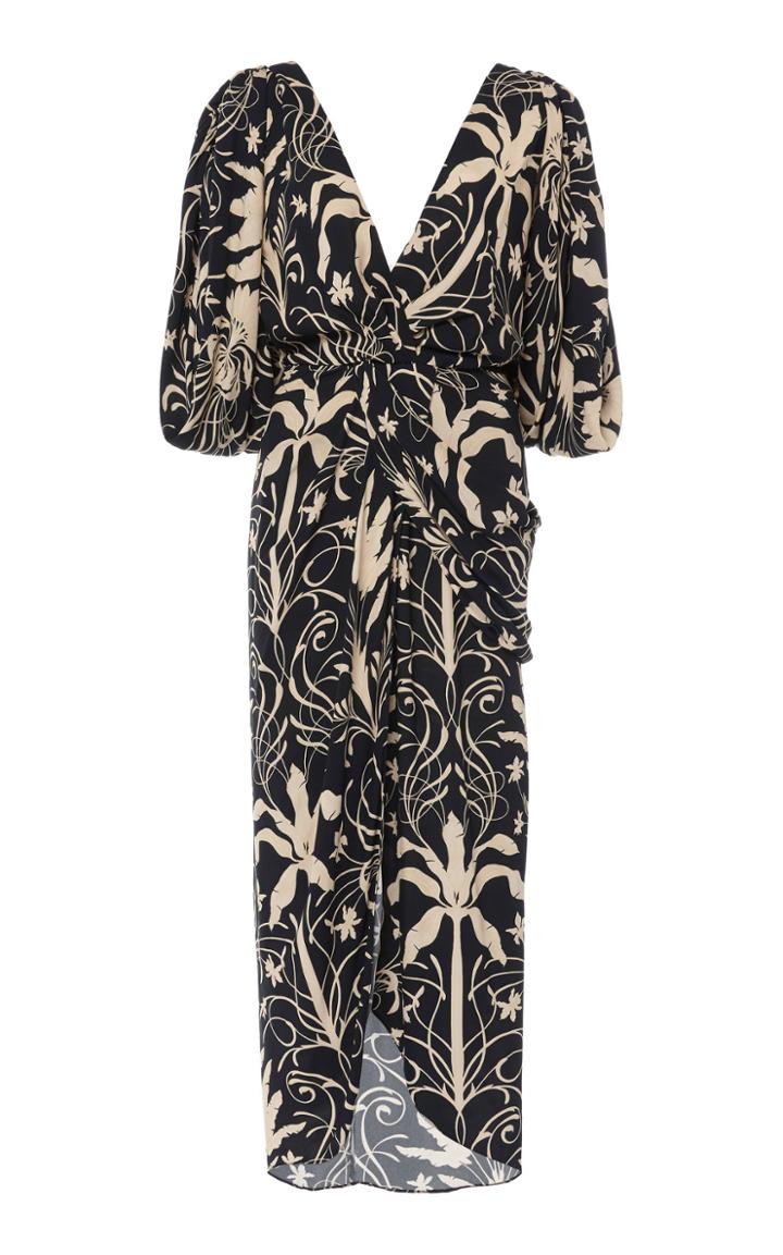 Moda Operandi Johanna Ortiz Modern Visionary Printed Midi Dress Size: 2