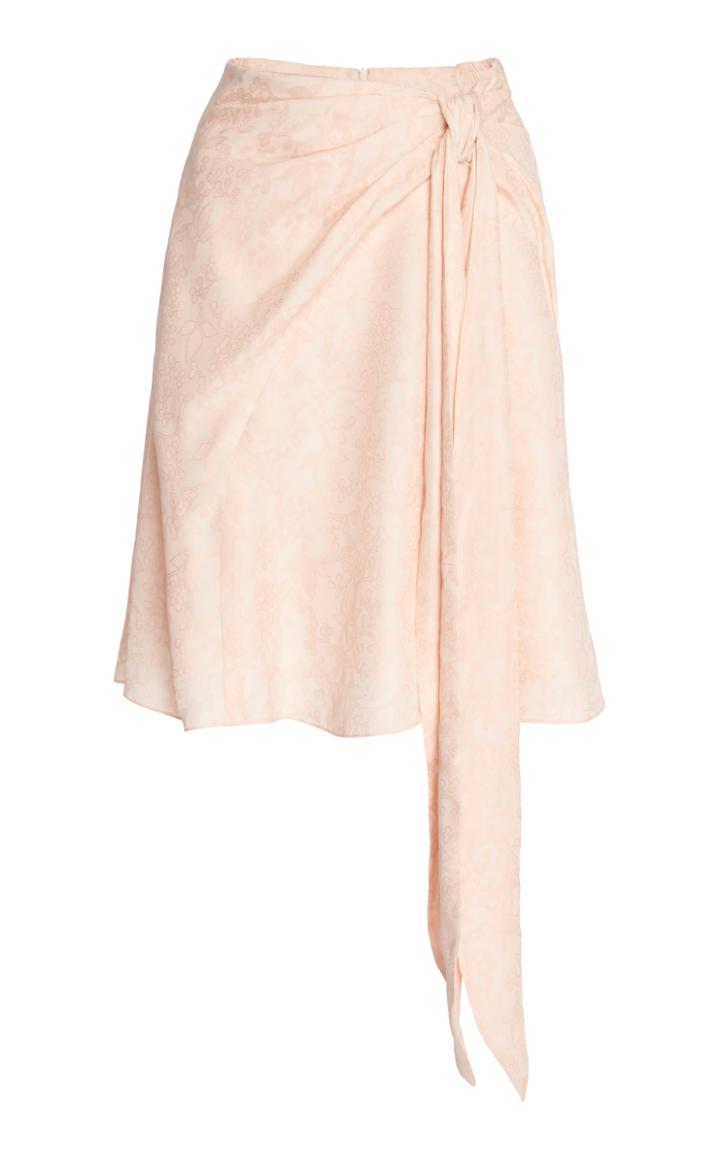 Peter Pilotto Side Tie Fluid Jacquard Skirt