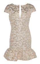 Pascal Millet Brocade Short Cocktail Dress