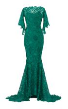 Rami Al Ali Guipure Mermaid Dress With Butterfly Sleeves