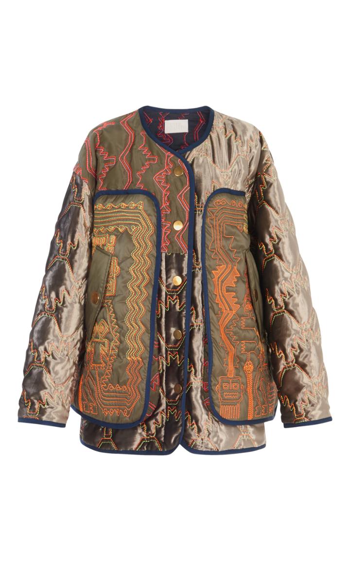 Peter Pilotto Velvet Quilted Jacket