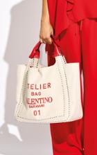 Moda Operandi Valentino Valentino Garavani Atelier Metal Stitch Stamped Canvas Tote