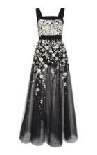 Elie Saab Floral Embroidered Gown
