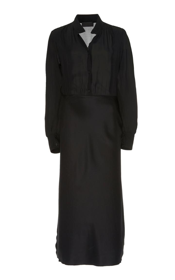 Nili Lotan Frederica Silk Midi Dress