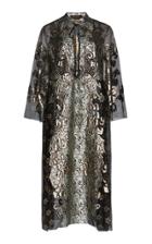 Biyan Laras Metallic Mosaic Midi Dress