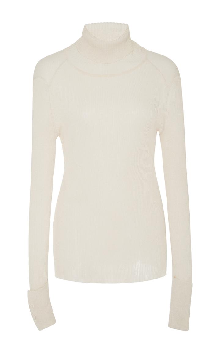 Tory Burch Lana Galaxy Turtleneck Top