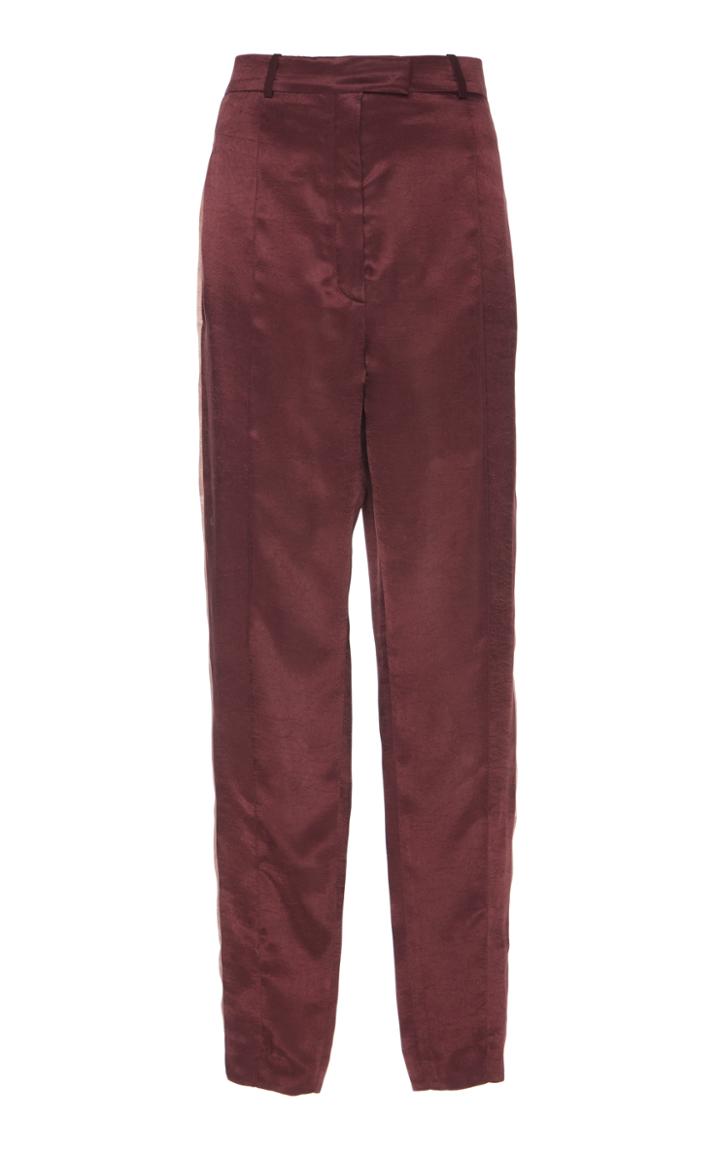 Nina Ricci Crinkled Satin Trousers
