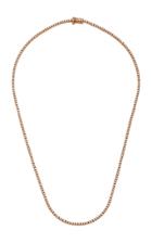 Eva Fehren Line 18k Rose Gold And Diamond Necklace