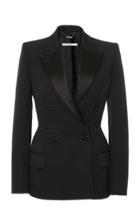 Givenchy Satin-trimmed Wool-crepe Blazer
